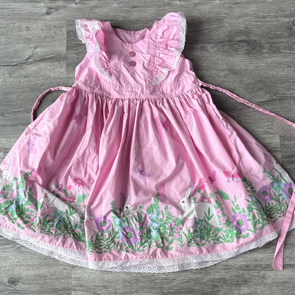 Eleanor Rose Pink Bunny Dress